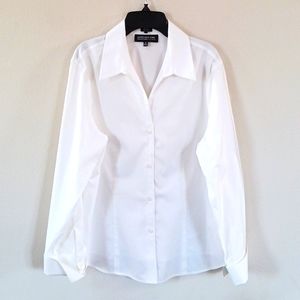 Jones New York collection Platinum No Iron women's easy care cotton long sleeve.